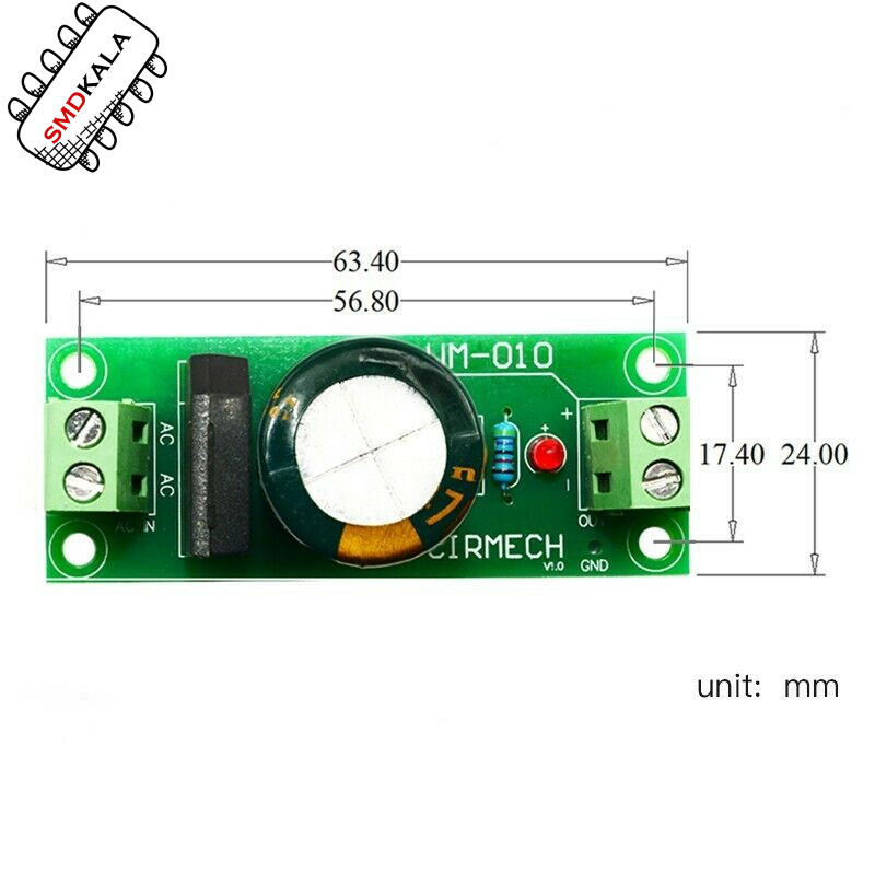 ماژول یکسو کننده و فیلترمنبع تغذیه AC به DC مدل 50V-6A