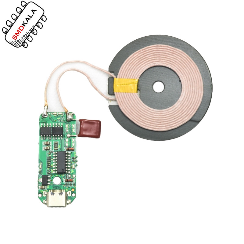ماژول شارژر وایرلس 15W با ورودی Type-C به همراه صفحه کویل شارژ