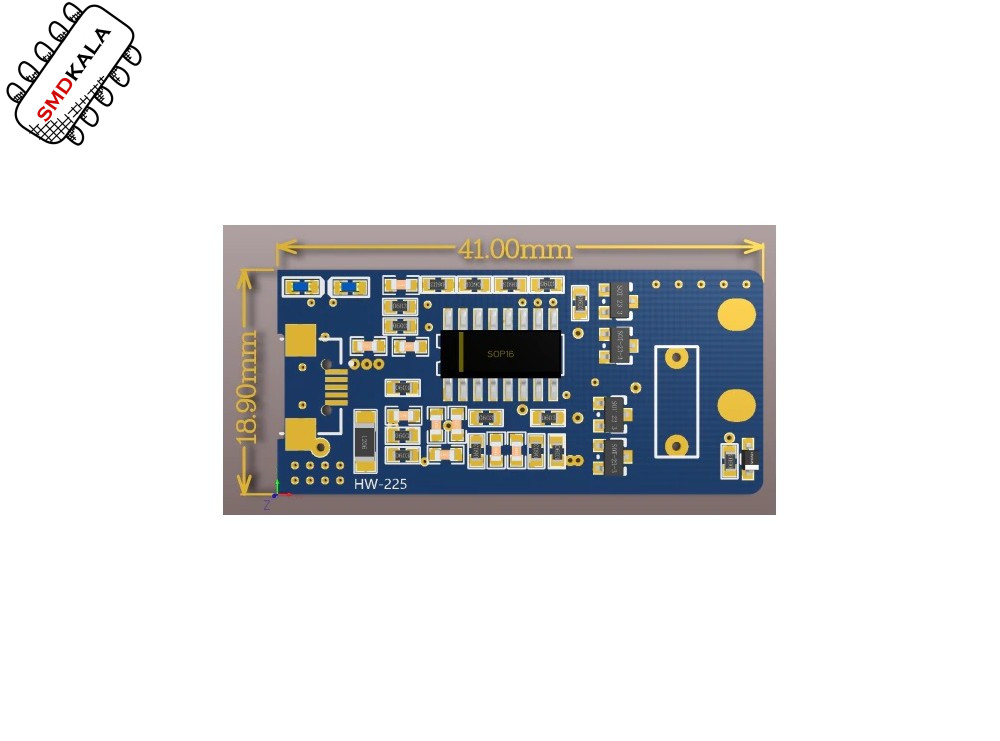 ماژول شارژر وایرلس 5W مدل HW-225 به همراه صفحه کویل شارژ