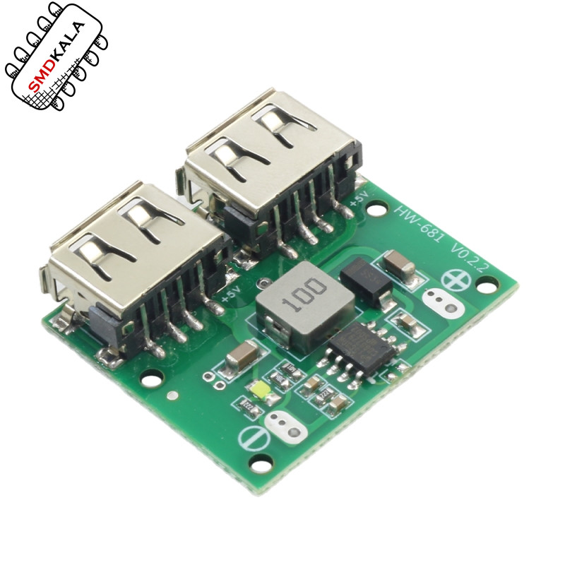 ماژول رگولاتور DC به DC کاهنده دارای ورودی 6V تا 26V و دو خروجی 3A 5V USB