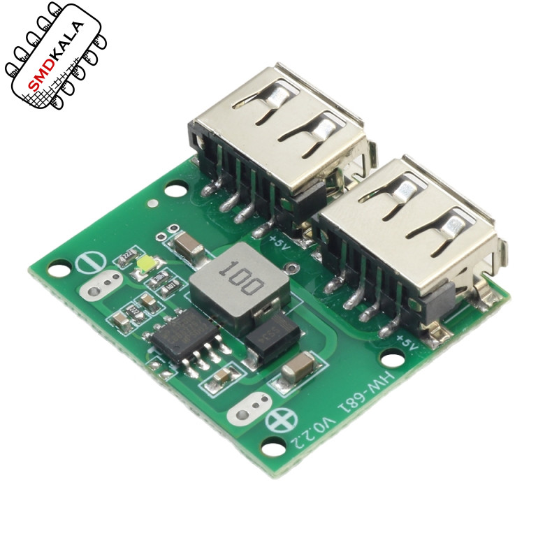 ماژول رگولاتور DC به DC کاهنده دارای ورودی 6V تا 26V و دو خروجی 3A 5V USB