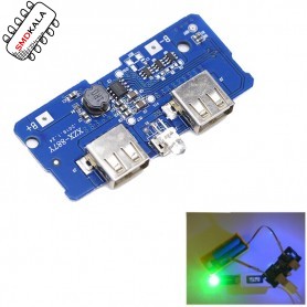 ماژول ساخت پاوربانک دارای دو خروجی 5V 1A - 2A USB