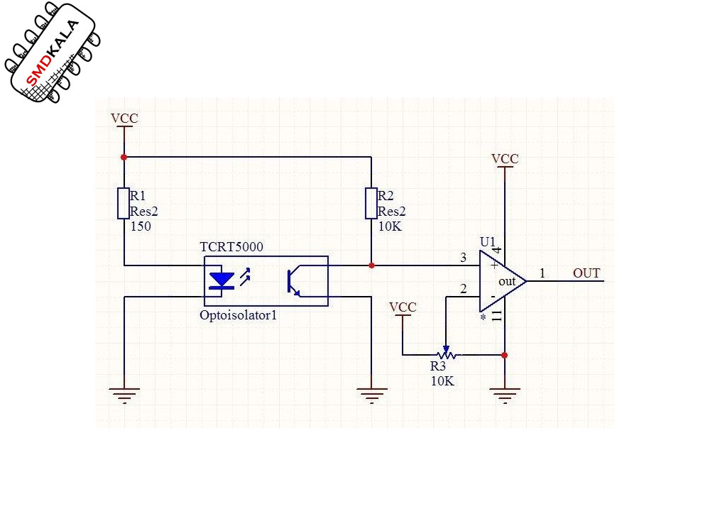 ماژول سنسور مادون قرمز TCRT5000L – KY-033