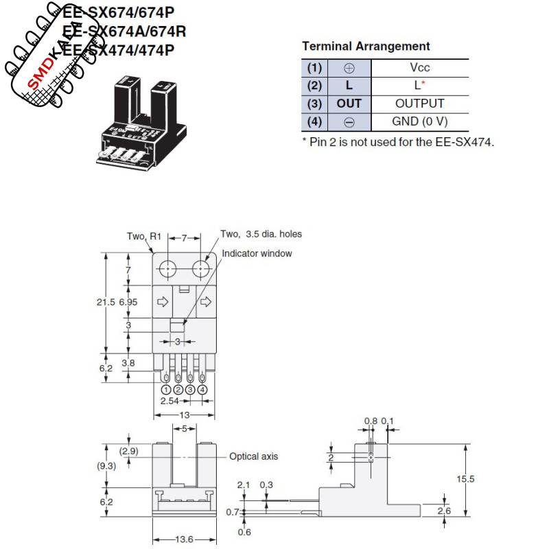 سنسور سوئیچ فتوالکتریک EE-SX674