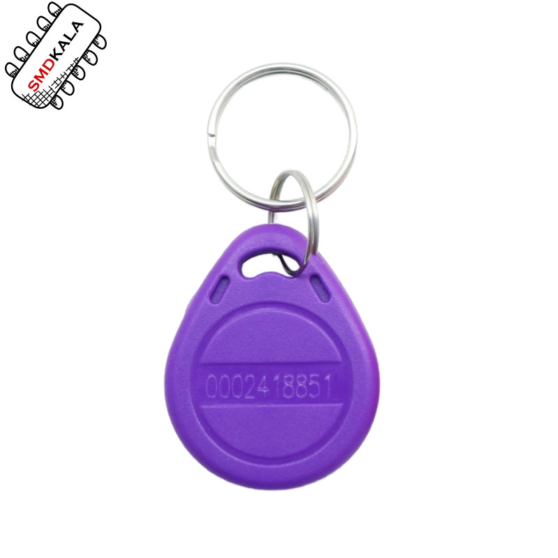 تگ RFID 125KHZ بنفش مدل جاکلیدی