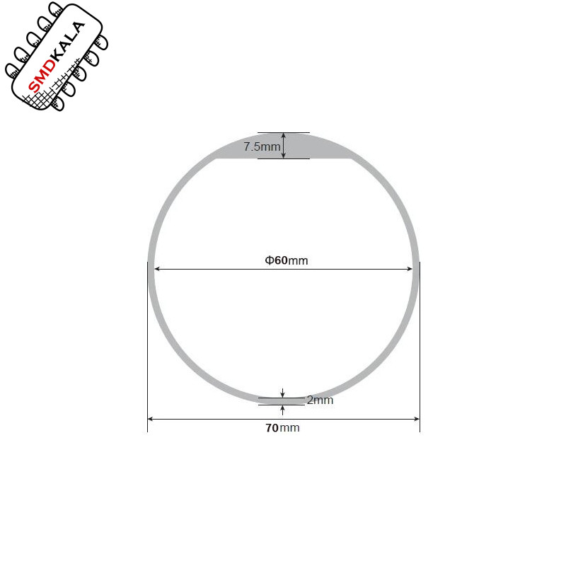 تگ RFID دستبندی سیلیکونی 125KHZ قطر 60mm رنگ آبی