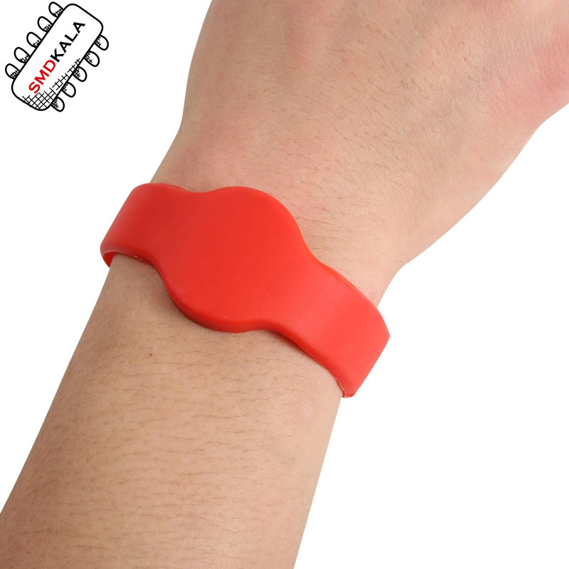 تگ RFID دستبندی سیلیکونی 125KHZ قطر 60mm رنگ آبی
