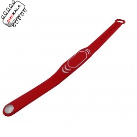 تگ RFID دستبندی سیلیکونی 125KHZ طرح شیائومی رنگ قرمز