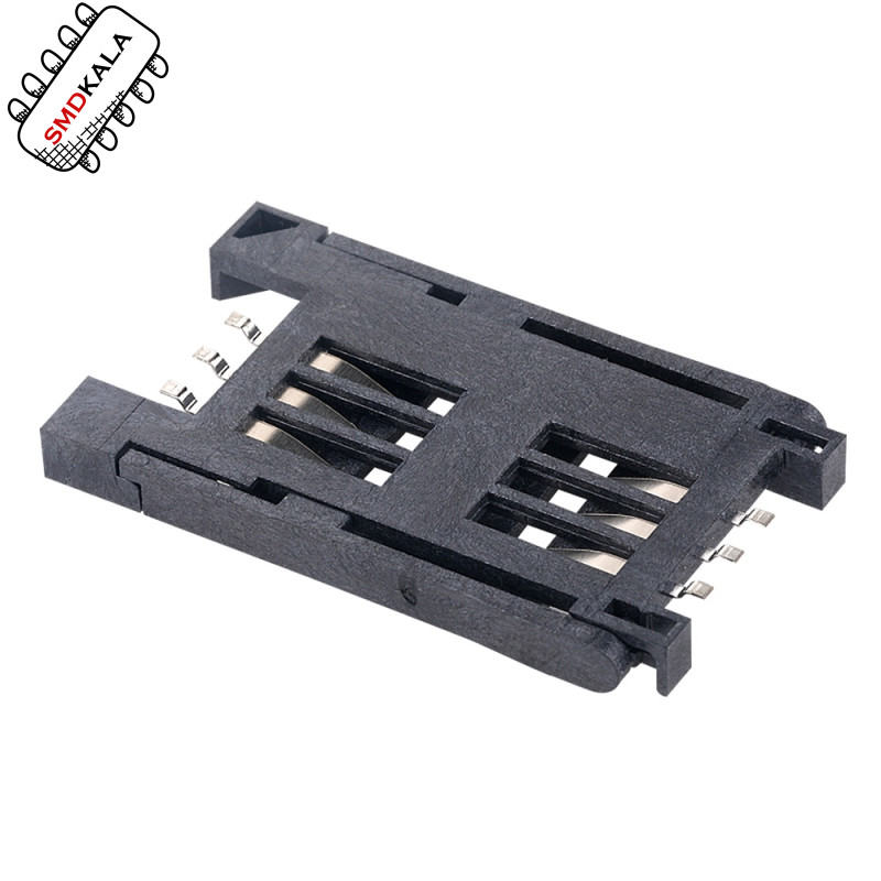 سوکت سیم کارت لولایی 6pin