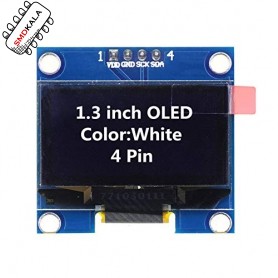 ماژول OLED 1.3 inch 128x64 سفید دارای رابط I2C